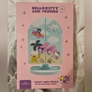 Hello Kitty Vacay Arch Trifold Mirror - Pink and Blue